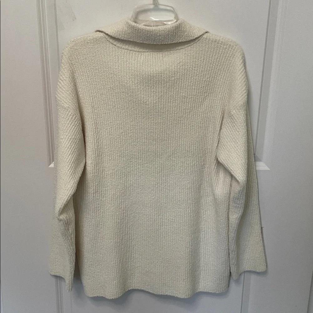 Barefoot Dreams CozyChic Cord Ribbed Pullover Large